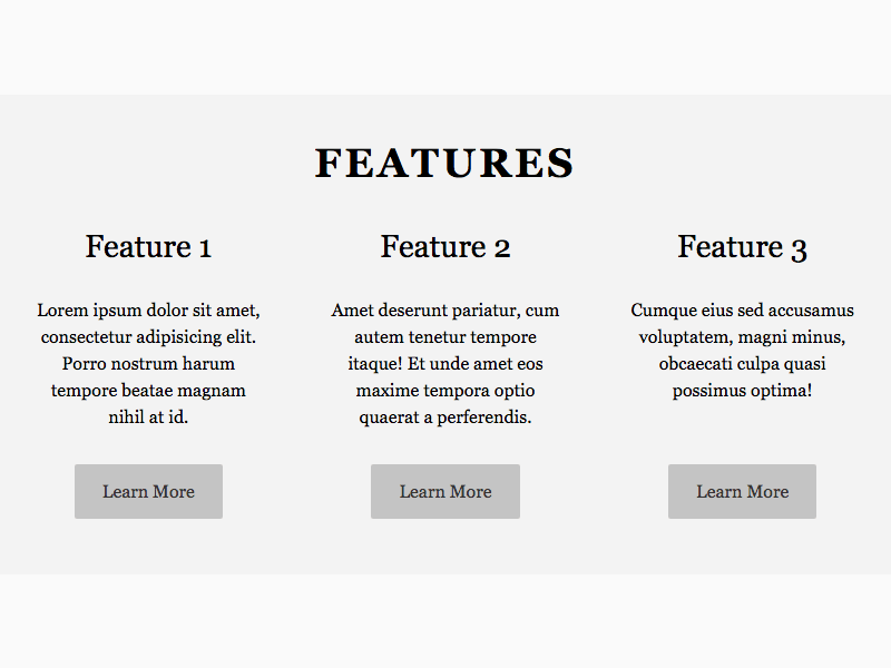 Features Unit - CSS Makeovers